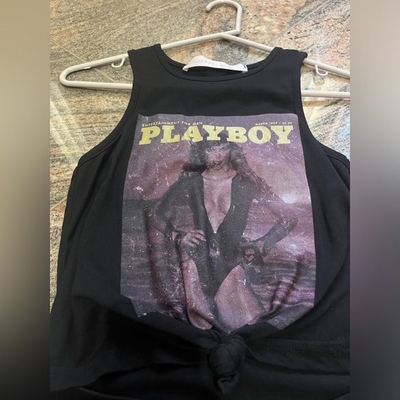 Playboy X Misguided black tank top cutout midriff mini dress size US4 NEW! - Picture 8 of 9